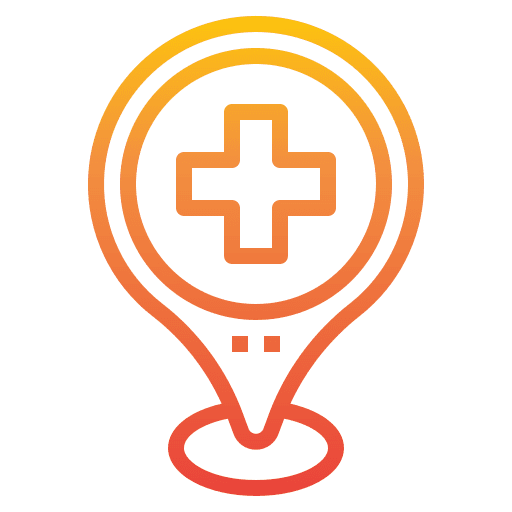 Hospital navigation placeholder pin icon Hospital navigation placeholder pin icon