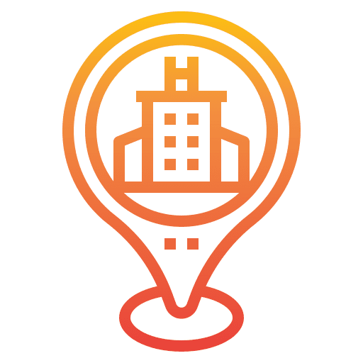 Hotel navigation placeholder maps and location icon