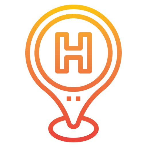 Hotel placeholder helicopter maps and location icon Hotel placeholder helicopter maps and location icon