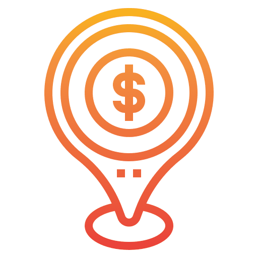 Money money pin maps and location icon Money money pin maps and location icon