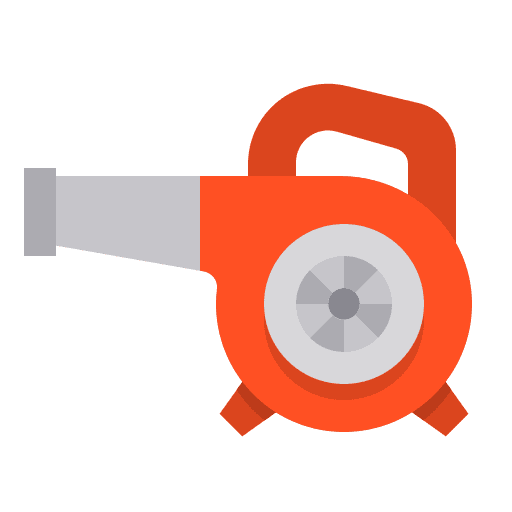 Air blower construction and tools cleaning electronics icon