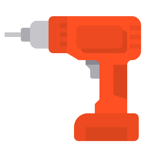 Drilling machine work tool drill construction and tools icon