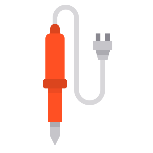 Soldering iron construction equipment soldering iron icon