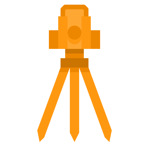Theodolite measuring work tool civil icon