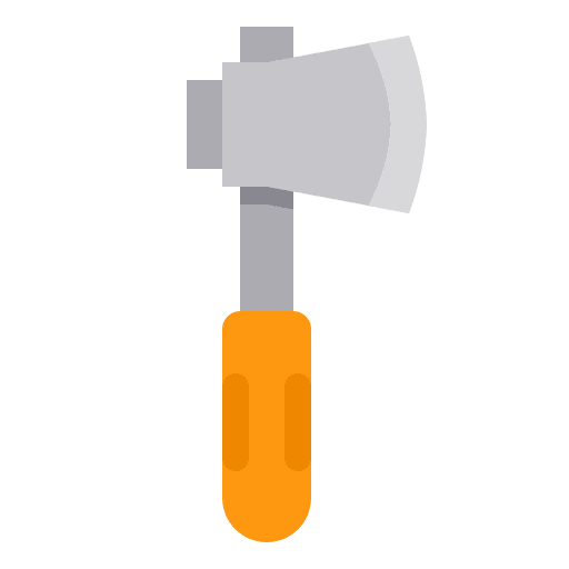 Axe equipment work tool construction icon