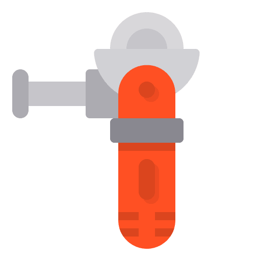 Grinder carpenter work tool construction and tools icon