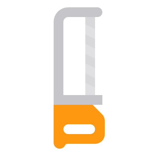 Hacksaw construction hacksaw saw icon