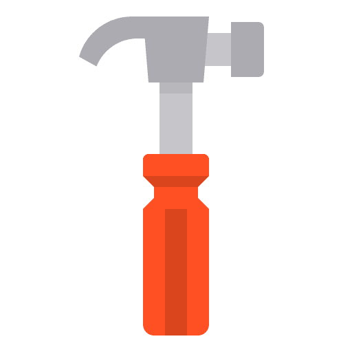 Hammer carpenter hammer work tool icon
