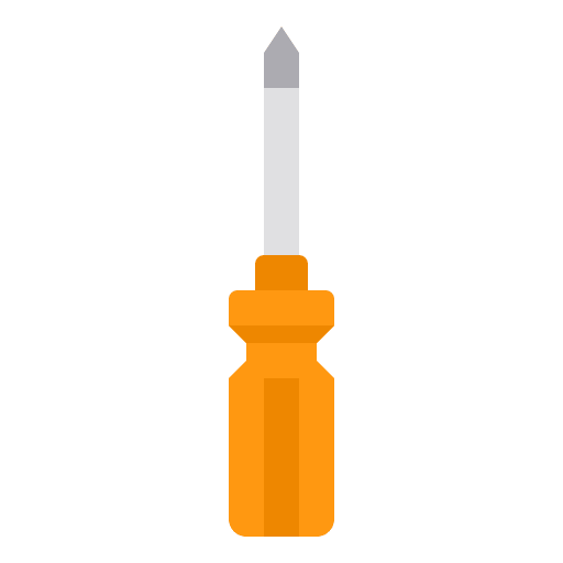 Screwdriver construction work tool construction and tools icon