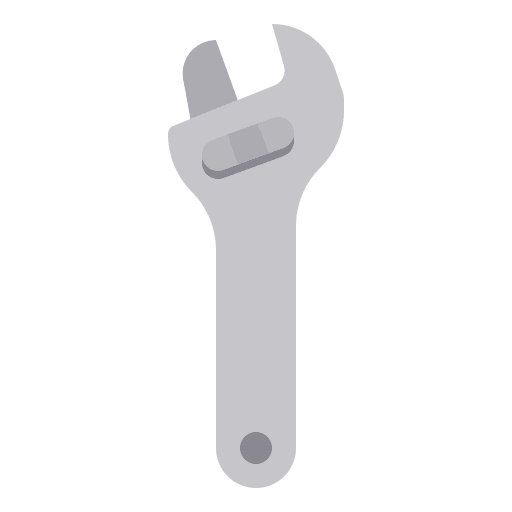 Wrench construction wrench garage icon