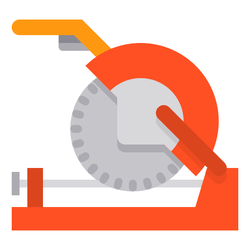 Circular saw construction and tools equipment carpenter icon