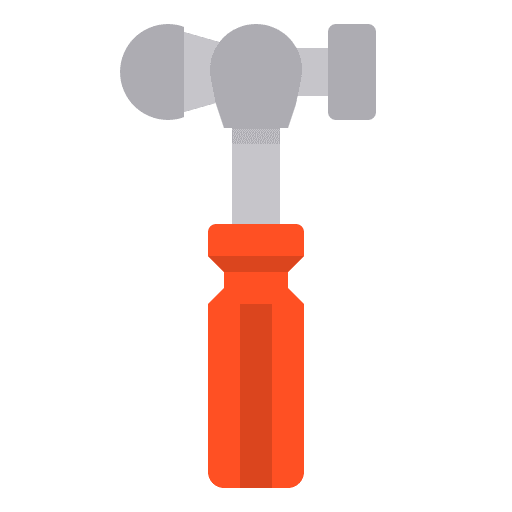 Hammer work tool carpenter hammer icon