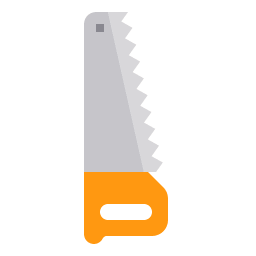 Hand saw construction hand saw work tool icon