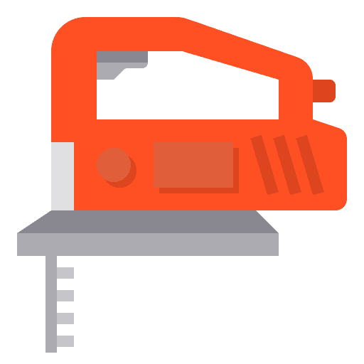 Jigsaw carpenter cutter work tool icon
