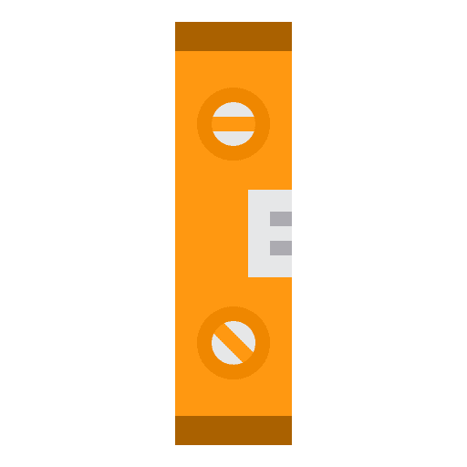 Spirit level equipment ruler construction and tools icon