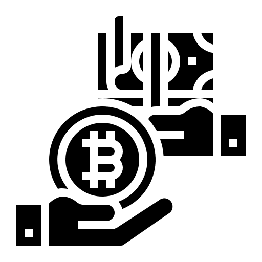 Currency exchange business currency bitcoin icon