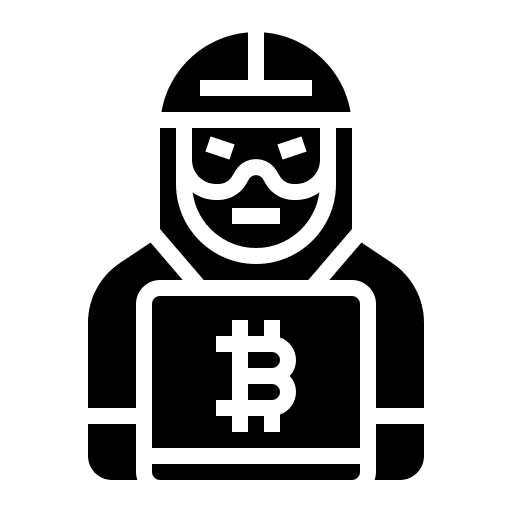 Hacker cyber crime business currency icon Hacker cyber crime business currency icon
