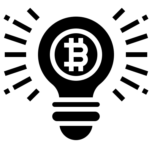 Light bulb currency innovation banking icon
