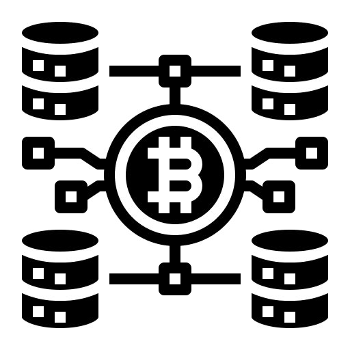 Big data storage bitcoin big data icon Big data storage bitcoin big data icon