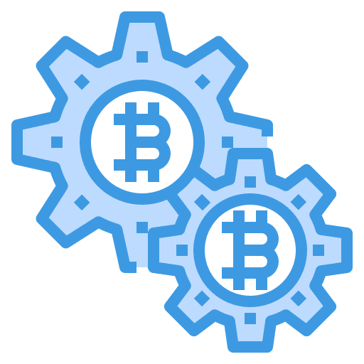 Gear cogwheel currency banking icon