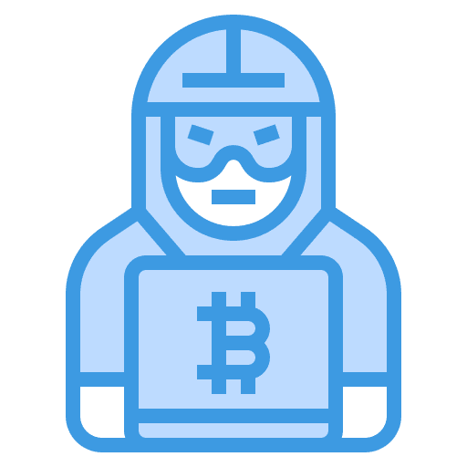 Hacker business and finance cryptocurrency currency icon Hacker business and finance cryptocurrency currency icon
