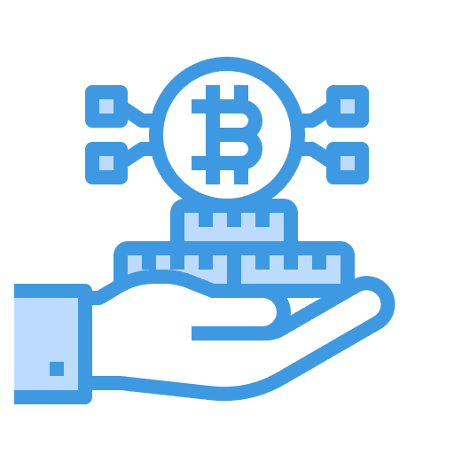 Payment business bitcoin hand icon Payment business bitcoin hand icon