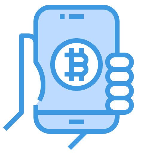 Payment cryptocurrency smartphone currency icon Payment cryptocurrency smartphone currency icon