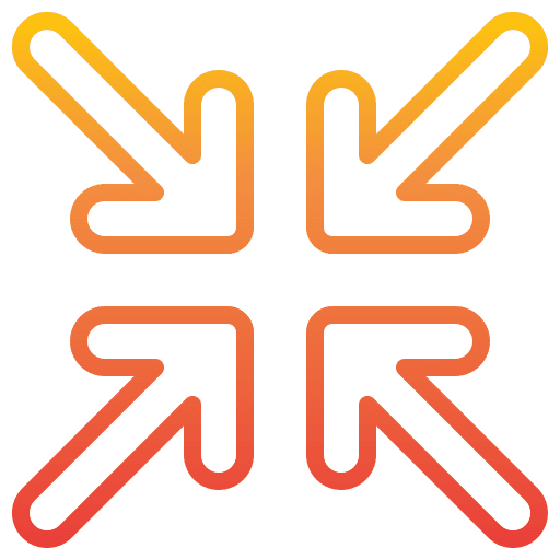 Focus orientation direction arrows icon Focus orientation direction arrows icon