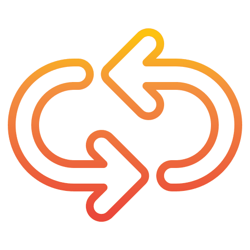 Repeat refresh direction arrows icon