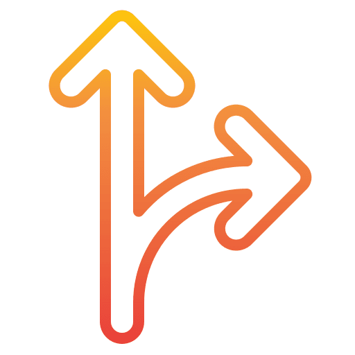 Go right navigate arrows traffic icon Go right navigate arrows traffic icon