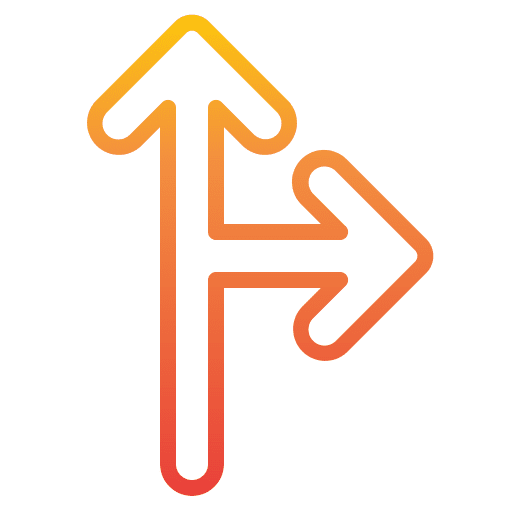Go right point direction control icon Go right point direction control icon