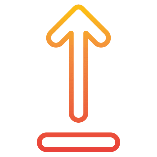 Upload multimedia option interface up arrow icon Upload multimedia option interface up arrow icon