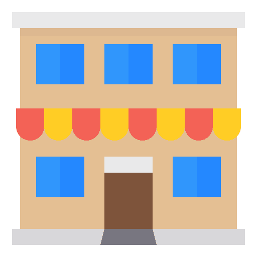 Apartment building apartment construction icon
