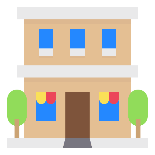 Apartment real estate architecture and city building icon