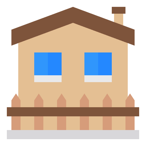 House fence home real estate icon