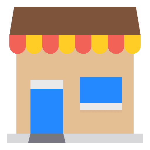Shop store construction property icon