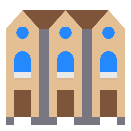 Buildings real estate construction architecture and city icon