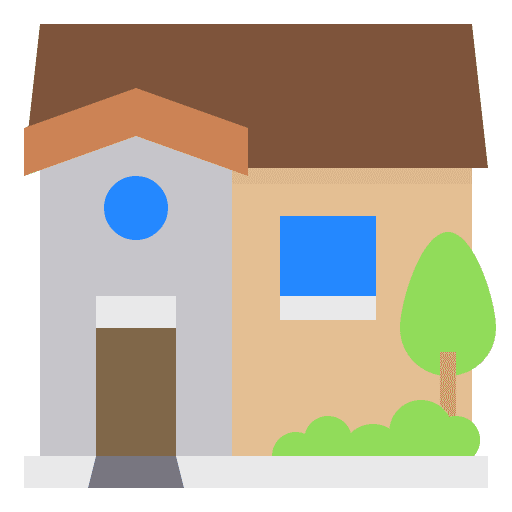 House building real estate architecture and city icon