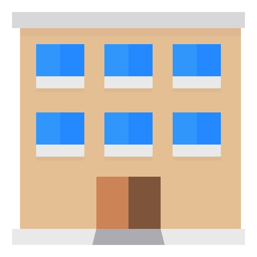 Apartment real estate property construction icon
