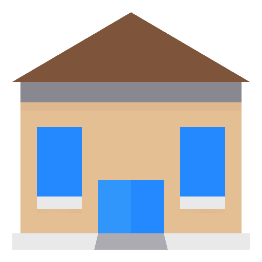 House architecture and city home real estate icon