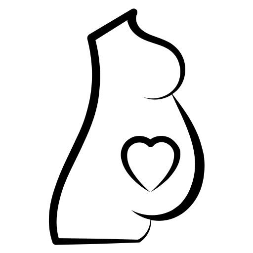 Pregnancy woman child mother icon