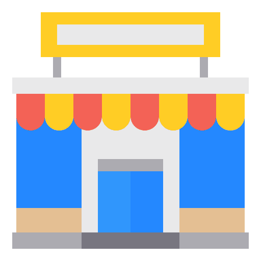 Shop shop architecture and city construction icon