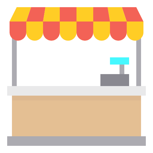 Shop store counter shop icon
