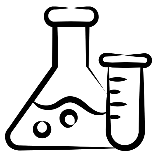 Test tube flasks chemical flask icon