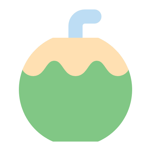Coconut fresh coconut water coconut drink icon
