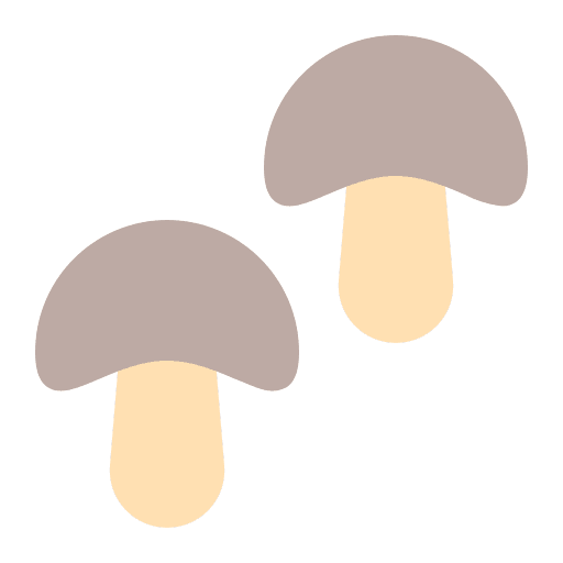 Mushroom fungi organic vegan icon