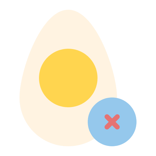 No egg forbidden vegan food and restaurant icon No egg forbidden vegan food and restaurant icon