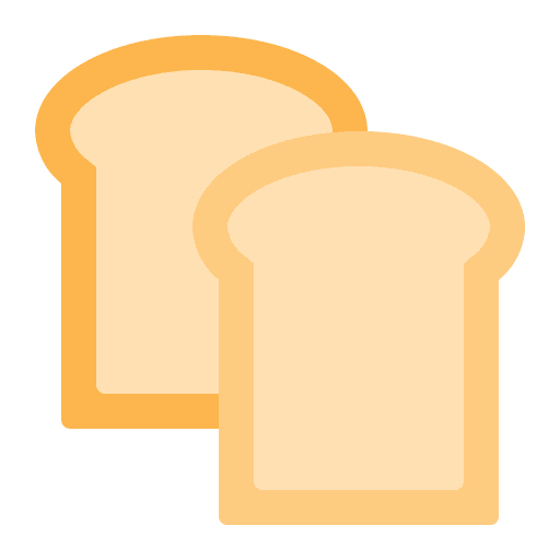 Bread vegan food and restaurant diet icon Bread vegan food and restaurant diet icon