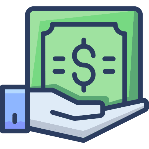 Payment hand finance business and finance icon