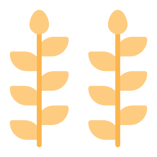Wheat nutrition cereal vegetarian icon Wheat nutrition cereal vegetarian icon